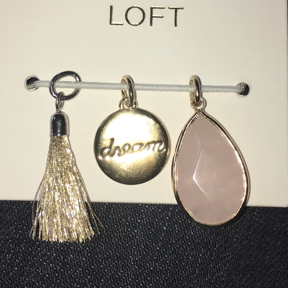 NWT Ann Taylor pendant charms dream tassel - Picture 1 of 3